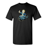 Playera Fallout Cabalgata Nuclear Explosiva De Vault Boy