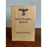 Antiguo Pasaporte Imperio Alemán Nazi Segunda Guerra Mundial