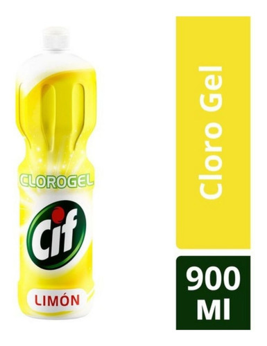 Cif Clorogel Limpiador Y Desinfectante Limón 900ml