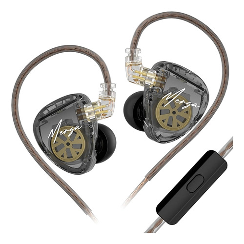 Auriculares Kz Merga In Ear 2dd I Cable Ofc Con Microfono