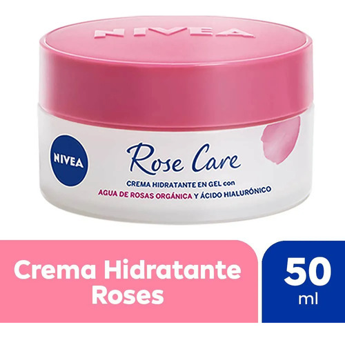 Crema Facial Hidratante En Gel Nivea Rose Care 50ml