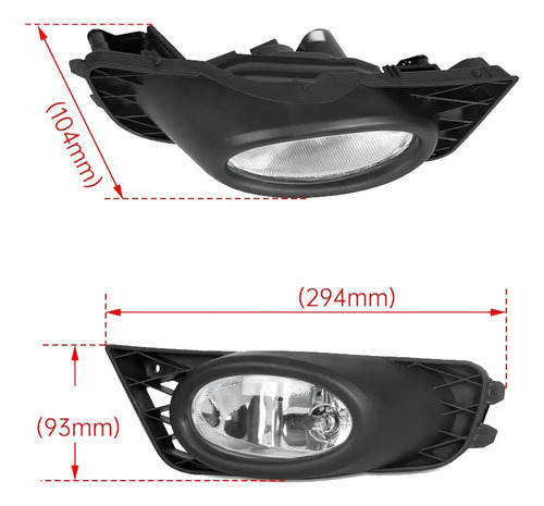 Faros Carelos Antiniebla Honda Civic Sedan 4p 2009 2010 2011 Foto 5