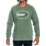 Buzo Reef Crew Supply Frisa Estampado Hombre