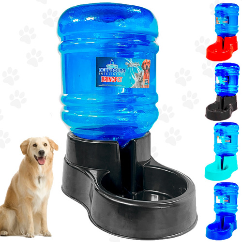 Bebedor Cão Bebedouro Automático Agua Pet Grande 10l Galão