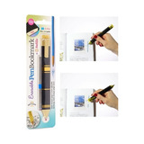 Pen Bookmark Black + Gold With Refills