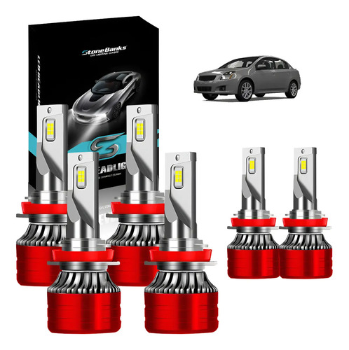 Kit Faros Led Alta/baja H9 H11 H8 18000lm 120w Para Nissan