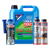 Combo L Moly 5w40 Oil Smoke Stop Engine Flush Pro-line