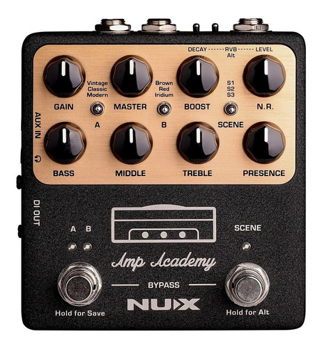 Pedal De Efecto Nux Verdugo Amp Academy Ngs-6  Negro