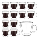 Eccliy 12 Tazas De Café Expreso, 5 Oz 160 Ml, Vasos Aislados