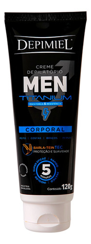 Crema Depilatoria Corporal Men Titanium 120g Depimiel