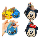 Monedero Diseño Llavero Stitch Mickey Disney Silicon Moda