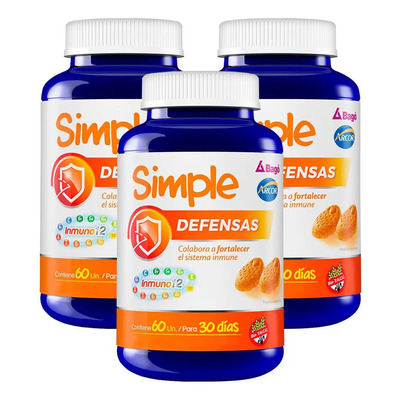 Pack Simple Bagó Defensas Fortalece Sistema Inmunológico Sabor Naranja | Envío gratis