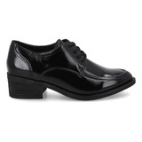 Zapato Mujer Charol Negro 43107
