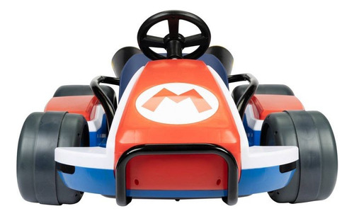 Mario Kart Go Kart 24v Montable Eléctrico Con Sonidos Drift Color Rojo Con Azul