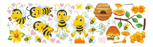 Adhesivo Decorativo De Pared Para Habitación Infantil A Bee