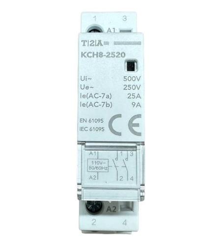 Contator Modular De Potencia 25a Bob. 110vca Ac1 2 Polos Na