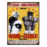 Cartel De Chapa Publicidad Antigua Warhol Basquiat X893