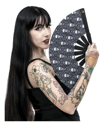 Abanicos Premium Rock Goth Pin Up