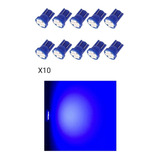 X10 Ampolletas Luz Led Cola De Pescado T10 Color Azul