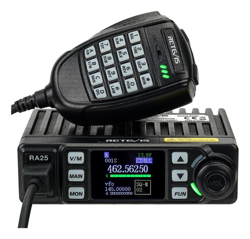 Radio Móvil Ra25 Gmrs Para Automóvil Bidireccional