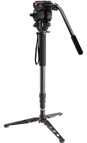 Acebil Mp-100v Monopod De Fibra De Carbono Cabezal De Fluido