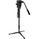 Acebil Mp-100v Monopod De Fibra De Carbono Cabezal De Fluido