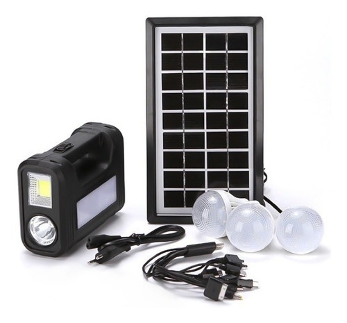 Kit Ampolletas Solar Emergencia Camping 220v Alta Calidad Co