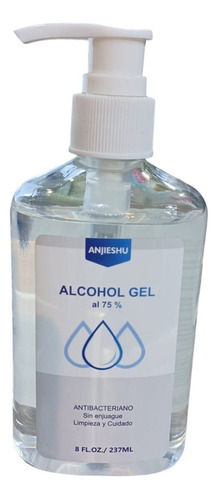 Alcohol Gel Anti/bacterial 75% Anjieshu 237ml