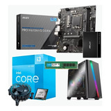 Pc Intel Core I3 12100 Gen12 - Ram 8gb -ssd 250gb -luces Led