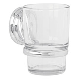 Portavaso Cepillero Metalico A/cromo Con Vaso Foset 45976