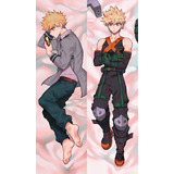 Dakimakura Boku No Hero Bakugou 70x24 Cm 2 Lados+relleno