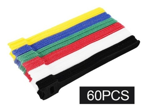 Velcro Amarra Cables Organizador *kit 60 Pcs*