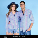 Camisas Porto Blanco De Pareja Caballero Y Dama C-894 D-894