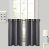 Ryb Home Grey Blackout Valances Paneles De