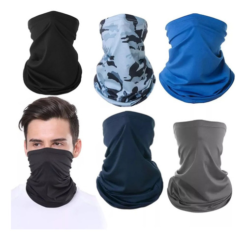 5pc Elasticidad Bandana Mascara Bufanda Motociclista Tactico