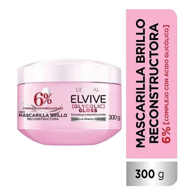 Mascarilla Capilar Elvive Glicolic Gloss 300 Ml | MercadoLibre