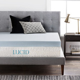 Sobrecolchon Individual Lucid Con Memory Foam Y Gel De 10 Cm