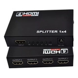 Splitter Hdmi 1x4 Salidas Tv X4 Pantallas