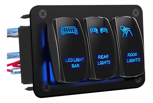 Botonera Panel Switch Barra Faros Led Camioneta Jeep Rzr X3