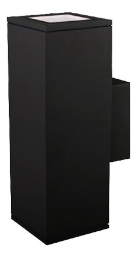 Foco Lampara Aplique Led Exterior Ip54 Bidireccional Gu10 Color Negro