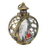 Farol De Vela Decorativo Vintage Navideño Led Parpadeante