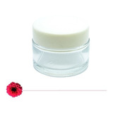 Pote Crema Vidrio Tapa Blanca 30ml / Lote 10 Unds 