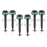 6 Pcs Espanta Gato Eletronico Repelente Ultrassônico Solar