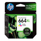 Cartucho Original De Tinta Hp 664xl Tricolor F6v30al