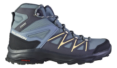 Bota Salomon Daintree Mid Gtx Mujer Stormy Weather/ebony/alm