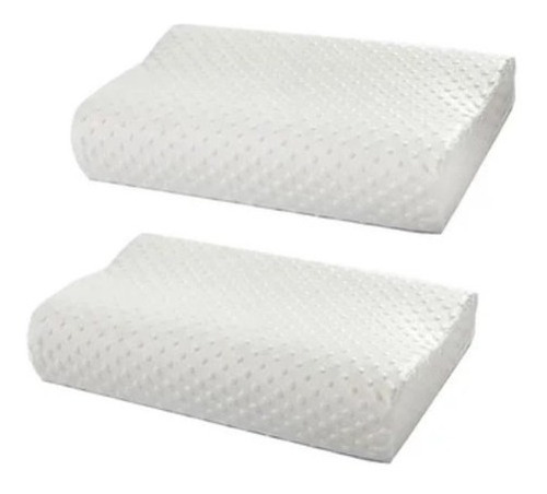 Pack X2 Almohada Ortopedica Almohada Cervical Memoria Latex