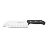 Cuchillo Alveolado Santoku 3 Claveles Domus 957 De 18 Cms