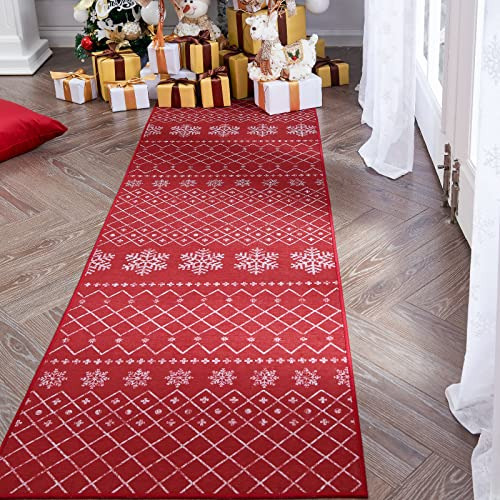 Alfombra Roja De Pasillo 2x5, Alfombra De Navidad, Alfo...