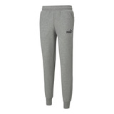 Pantalon Puma Ess Logo Pants Fl Cl Gris Hombre