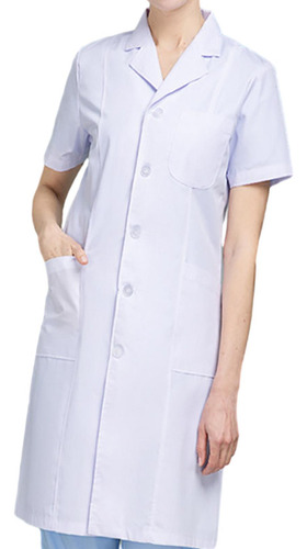 Uniforme De Laboratório Profissional Para Mulheres, Branco,